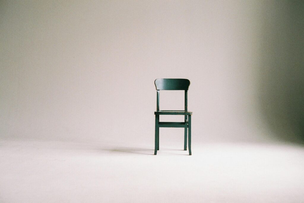 radiantWeb Blog post featured image - an image of a single chair on a white backdrop